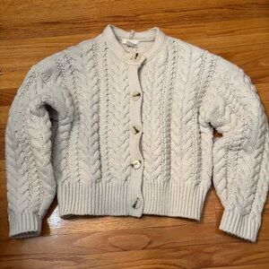 H&M Cable Knit Cream Sweater